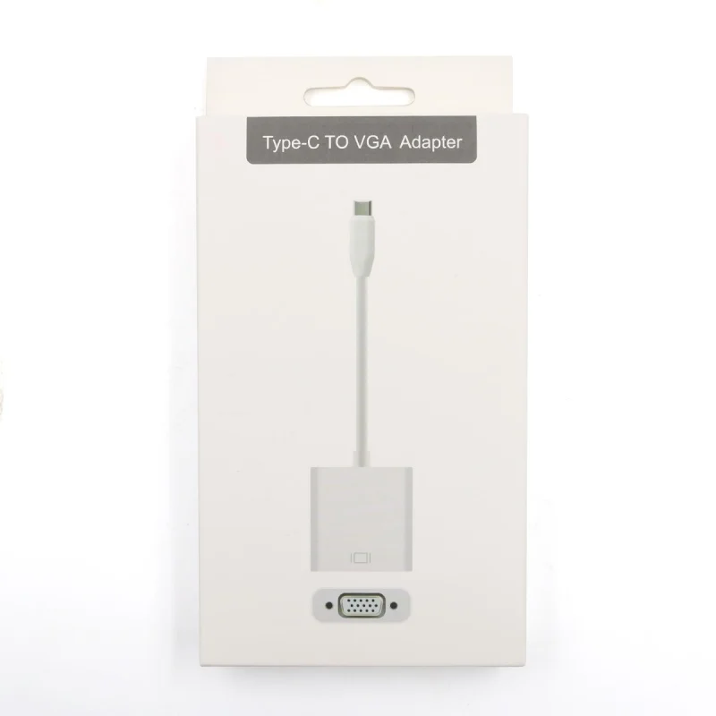 Для Macbook Air Pro Google hp ноутбук 4 K HD USB3.1 USB-C Тип C к VGA Женский Кабельный адаптер-переходник