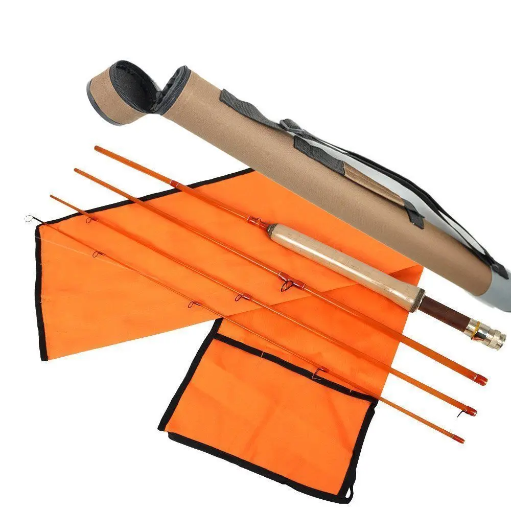 US $68.79 Aventik 4 Colors Fiberglass Fly Rod Medium Action Super Light Fiber Glass Transparent Colors Fly Fishing Rod 4 Section