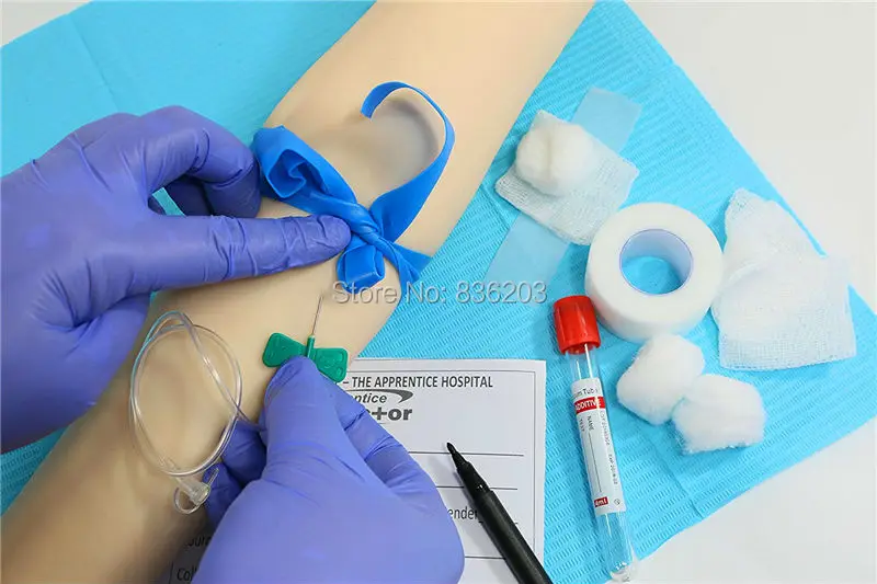 Жизнь Размер анатомический IV Phlebotomy Venipuncture практика руки IV анатомическая инъекция практика медицинский тренажер медсестры Тренировочный Набор