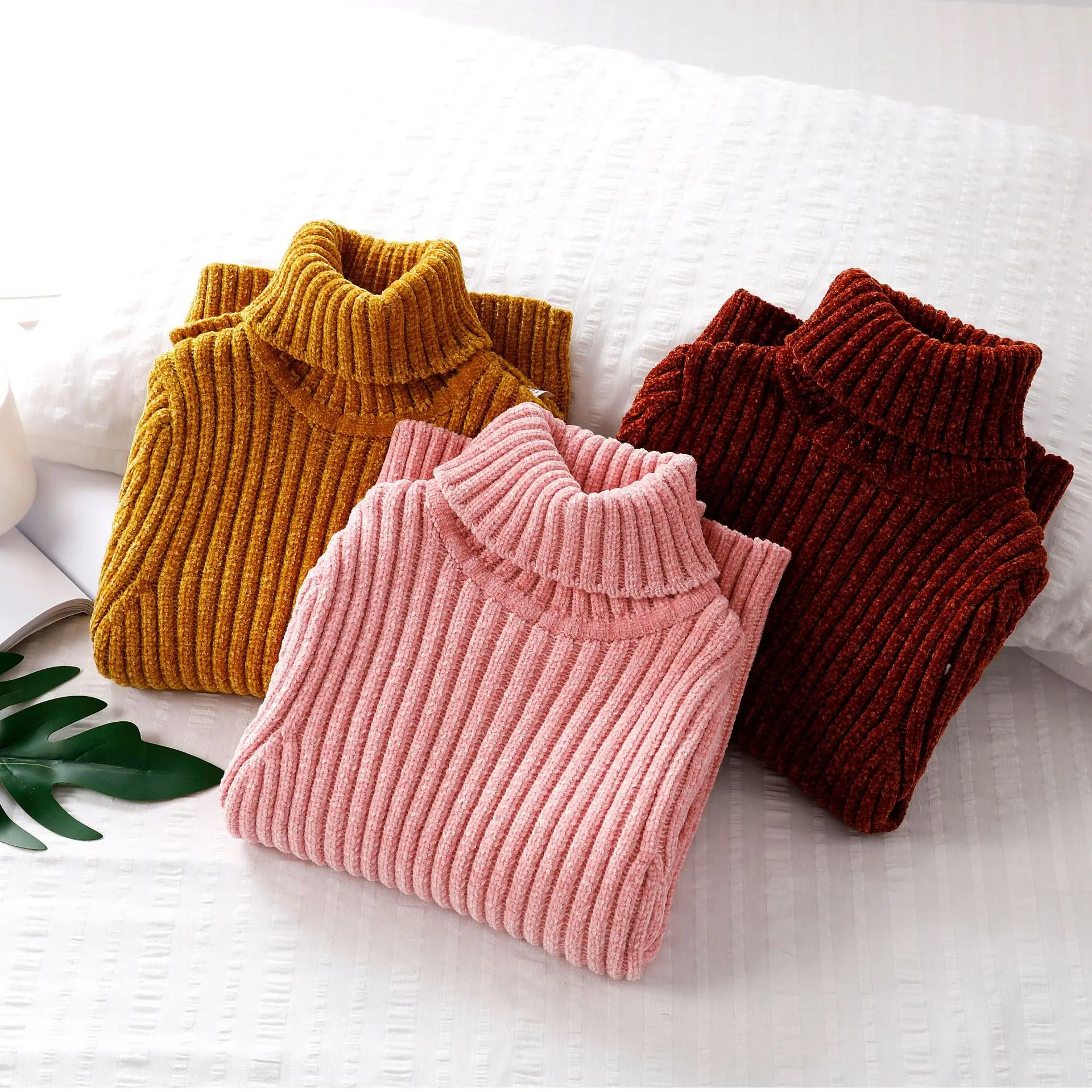 Brand Turtleneck Sweaters for Baby Girls 2018 Autumn Winter New Kids