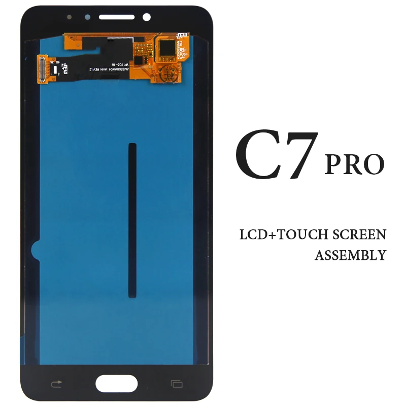 

For Samsung C7 Pro LCD 5.7'' C7010 Black White Gold AMOLED No Dead Pixel Digitizer Display Screen Spare Parts Touch Assembly