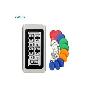 

IP68 Waterproof Outdoors Use Metal Stainless steel Reader 2000Users WG input and output security RF Access Control Keypad