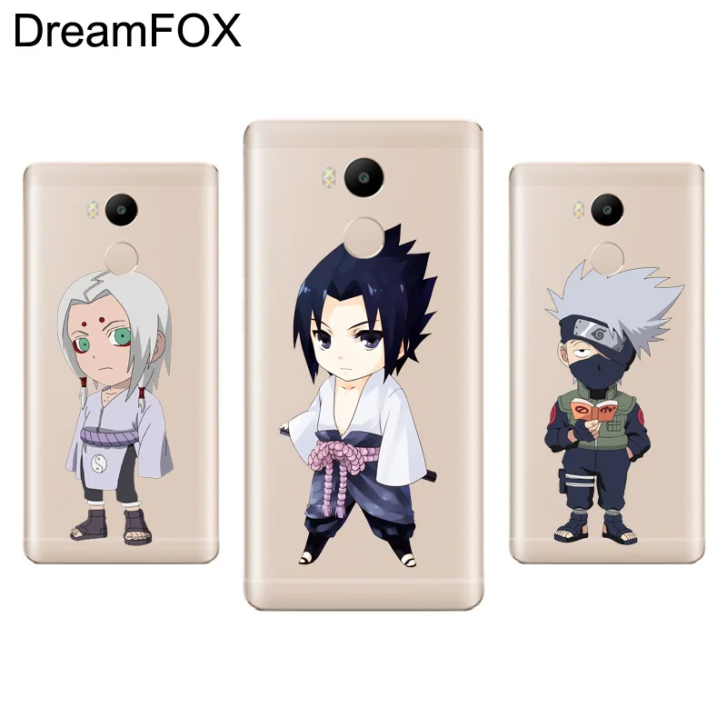 DREAMFOX M070 Cartoon Sasuke Naruto Soft TPU Silicone Case Cover For Xiaomi Redmi Note 3 4 4X 5 5A 6 7 Pro Global |