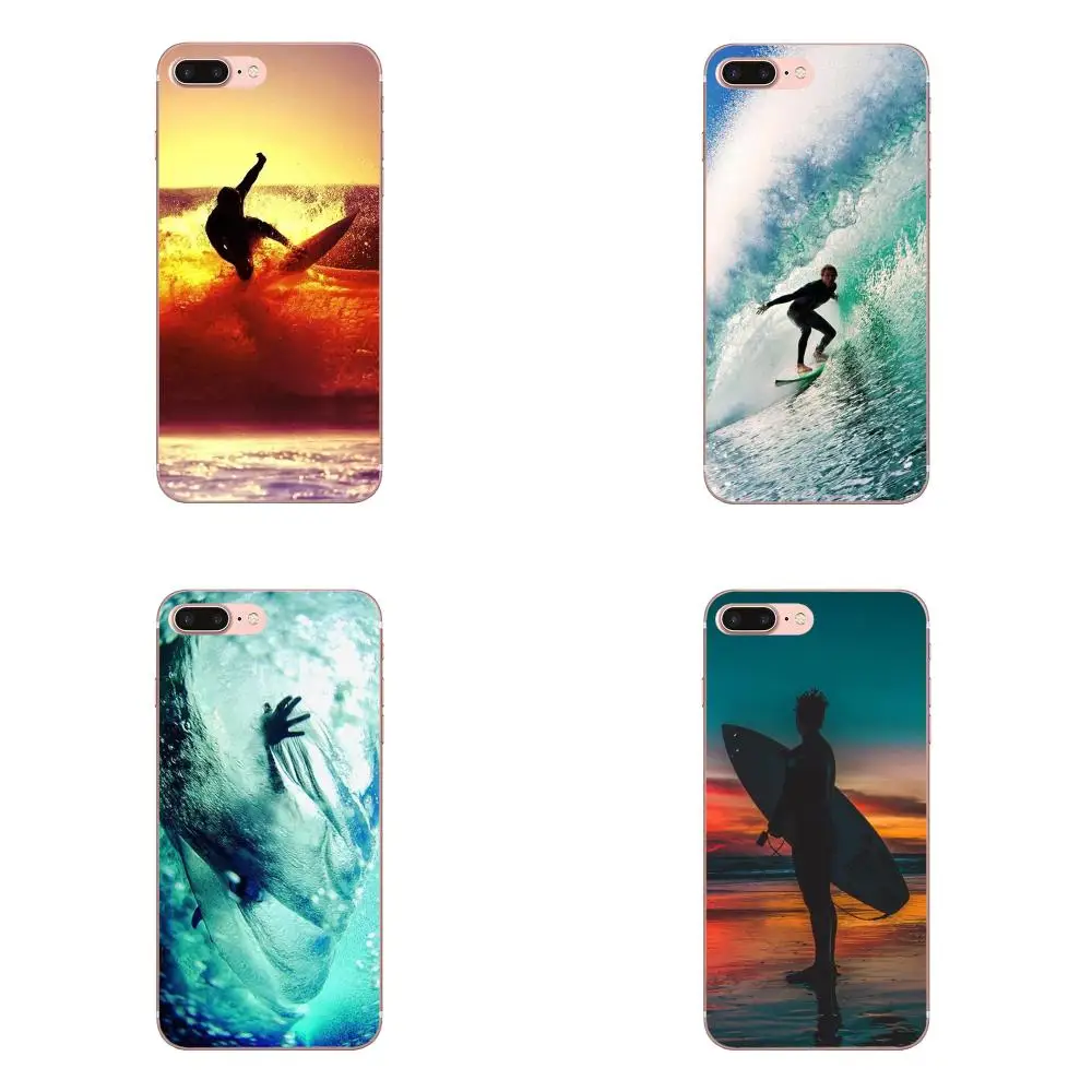 Soft TPU Pattern Case Cover For Apple iPhone 4 4S 5 5C 5S SE 6 6S 7 8 Plus X XS Max XR Surf Tumblr Custom | Мобильные телефоны и