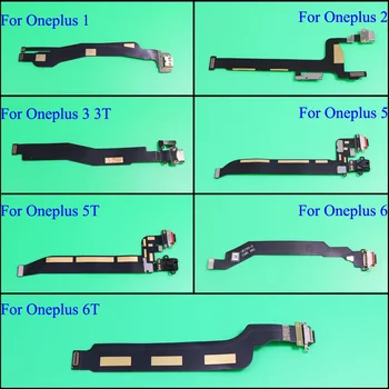 

For One plus 1 2 3 3T 5 5T 6 6TDock Connector Charger Board USB Charging Port Flex Cable For OnePlus X Replacement Repair Parts