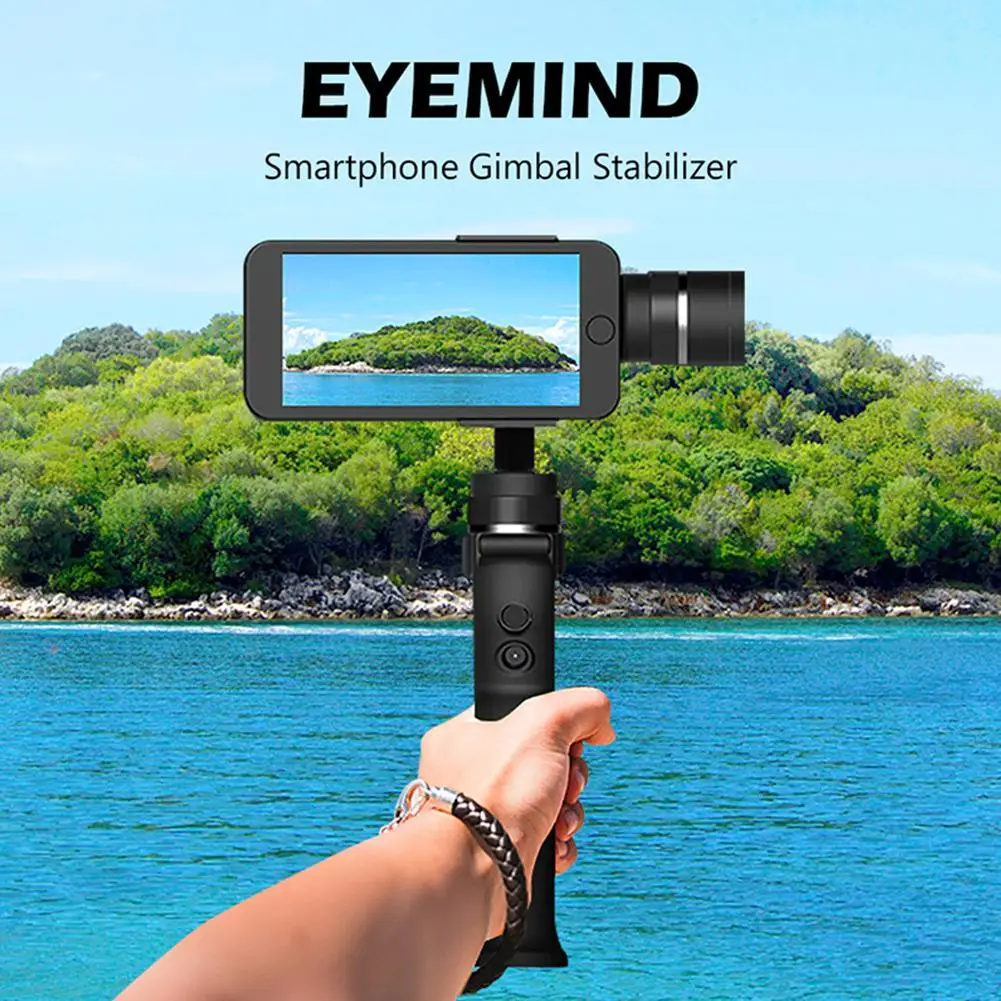 

BEESCLOVER self sticks Mini Portable 3-Axis Handheld Smartphone Gimbal Stabilizer with Battery for Phone Camera r20