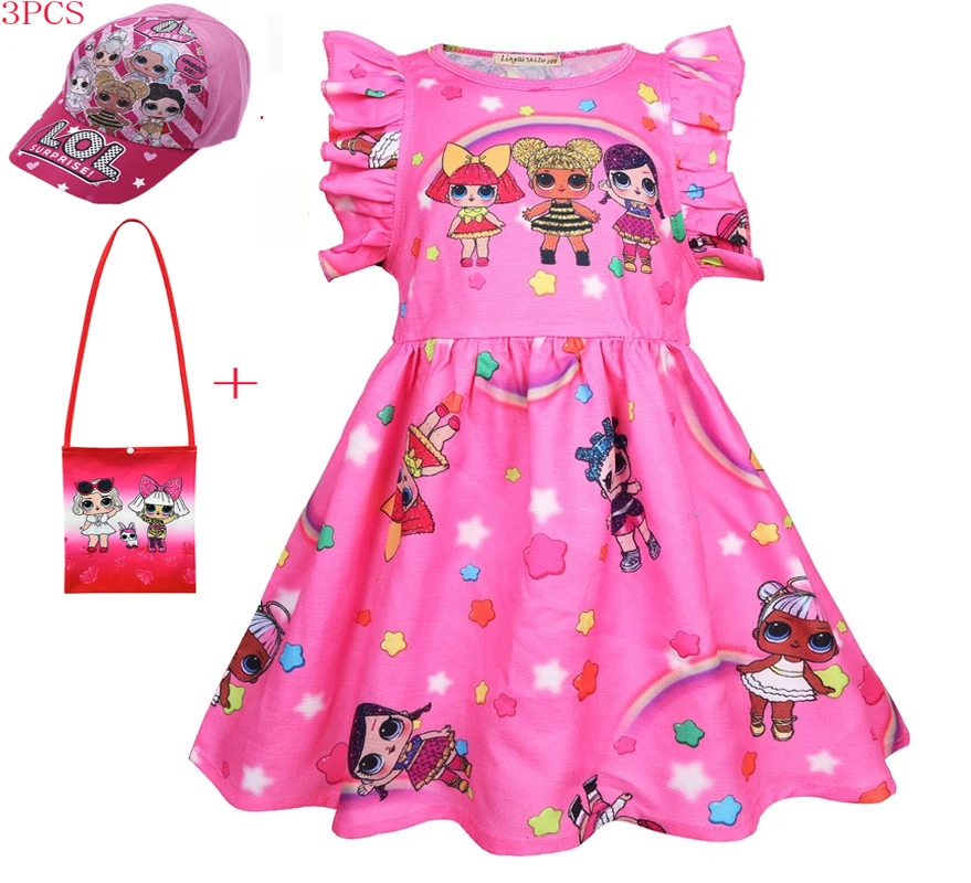 

Baby Girl Clothes Lol Party Dress Toddler Baby Unicorn Dress Halloween Carnival Lol Dolls Costume Summer Kids Fancy Floral Dress