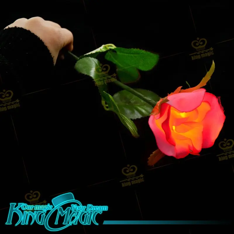 

Lighting Rose King Magic Tricks Props Toys Email Video To You