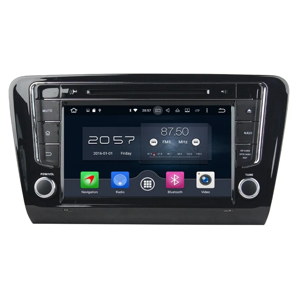 2GB RAM 8 Octa Core Android 6 0 Car PC DVD Player for Skoda Octavia 2014