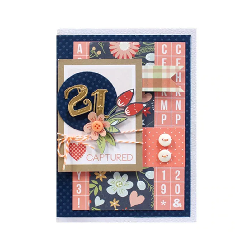 

Naifumodo 13 Pcs/lot Metal Cutting Dies Scrapbooking For Card Making DIY Embossing Cuts Craft Artistic number Digital Elements
