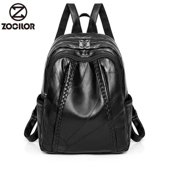 

New Arrival Woman Backpack Leather Brand Female Backpacks High Quality Schoolbag Large Capacity School Bag Travel Bag