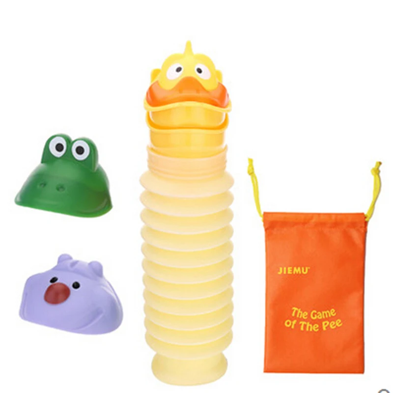 420 ML Cartoon Child Urinal with 3 Cute Leak Proof Bottle Cap Baby