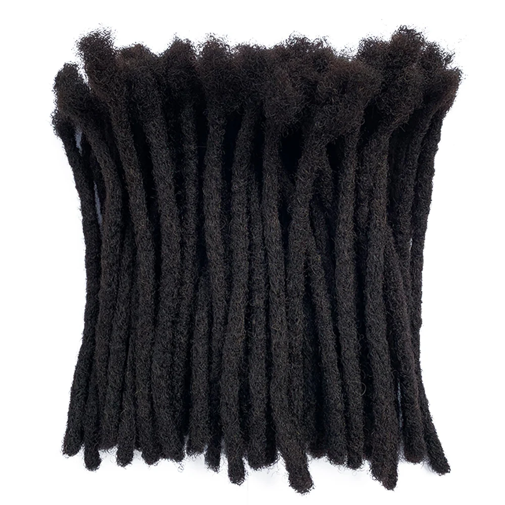 

YONNA 100% Remy Human Hair Medium Size (0.8cm Width) Dreadlocks Extensions Full Handmade SOLD 60 LOCS IN A BUNDLE