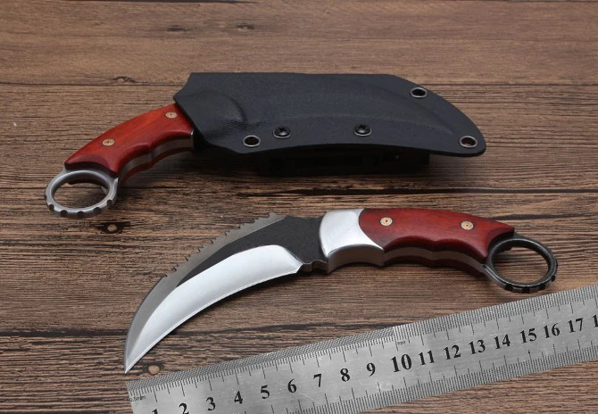 Pаспродажа Керамбитовый нож 61HRC DC53 stee 5 мм лезвие Высокое качество Открытый Отдых EDC инструмент выживания разведка карман Подарочный нож