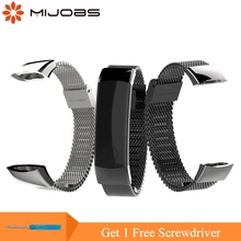 Миланский металлический ремешок для huawei Honor Band 3 Смарт-часы 155-255 мм браслет браслеты из нержавеющей стали умные аксессуары