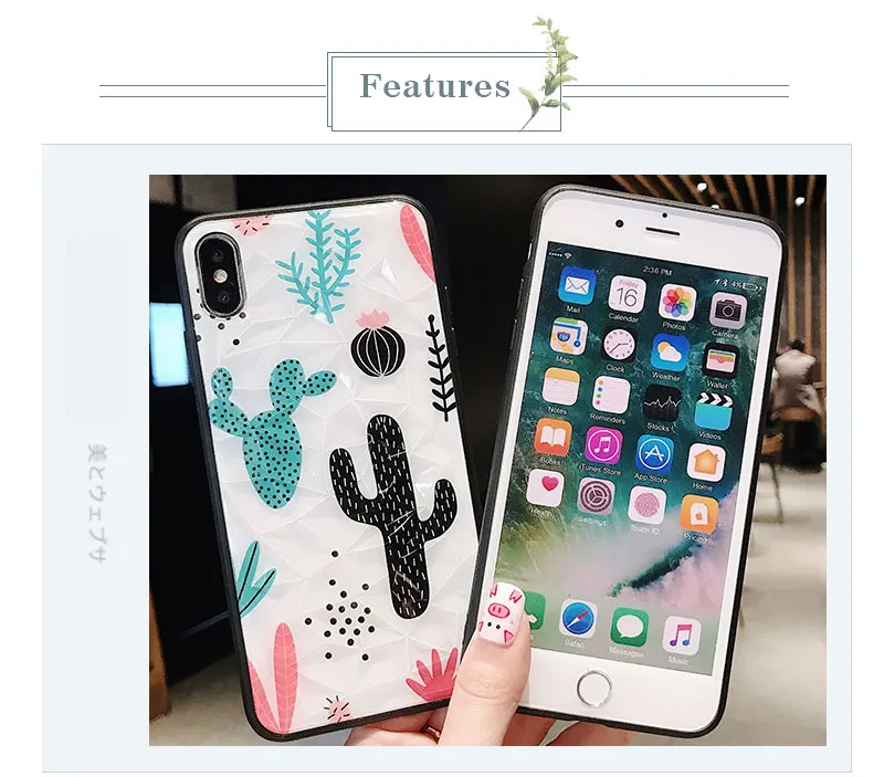 Cactus Soft Phone Case For iPhone 6 6 S Plus 7 7Plus Fundas Cover Case For iPhone 8 8 Plus X XS XR Max 6S Cases Coque Capinha (14)
