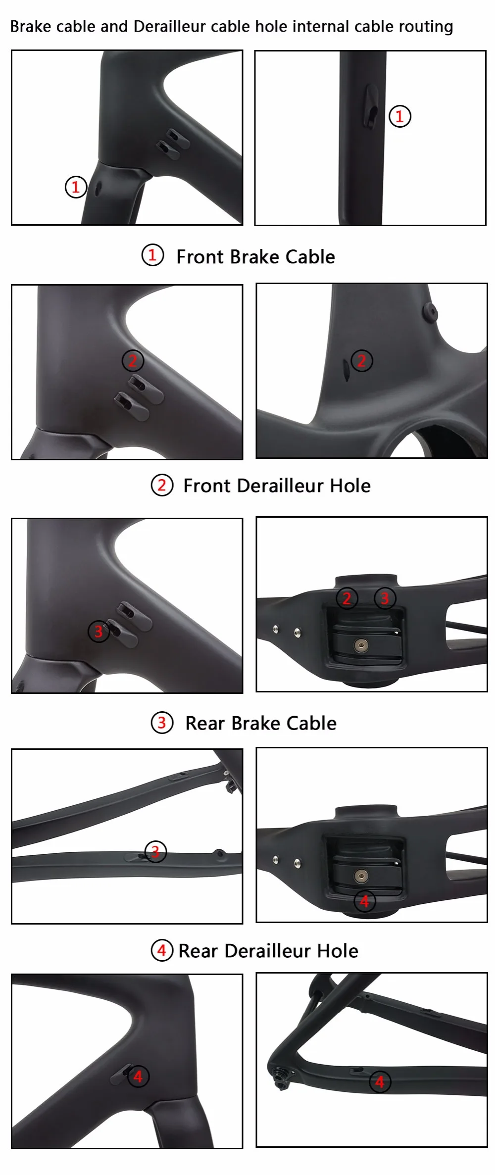 Flash Deal 2020 New Disc-Brakes Road Carbon Bicycle Frames,Spcycle Full Carbon Fiber Road Disc Bike Frames Framesets BB386 50/53/56/59cm 11