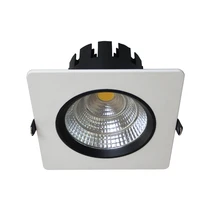 Высококлассный магазин потолочная лампа наклонная панель Потолочный светильник квадратный 40 Вт 180x180 мм луч 24,60 алюминиевый отражатель