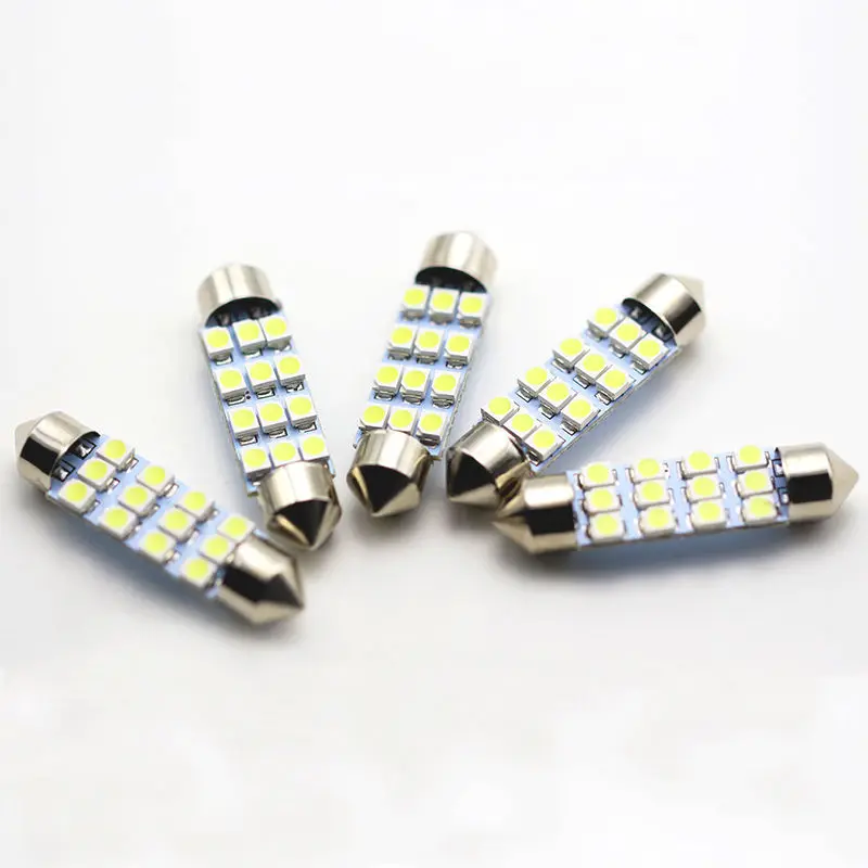 2 шт. автомобильные светодиодсветодиодный лампы 12 3528 SMD 40 мм|interior accessories|car