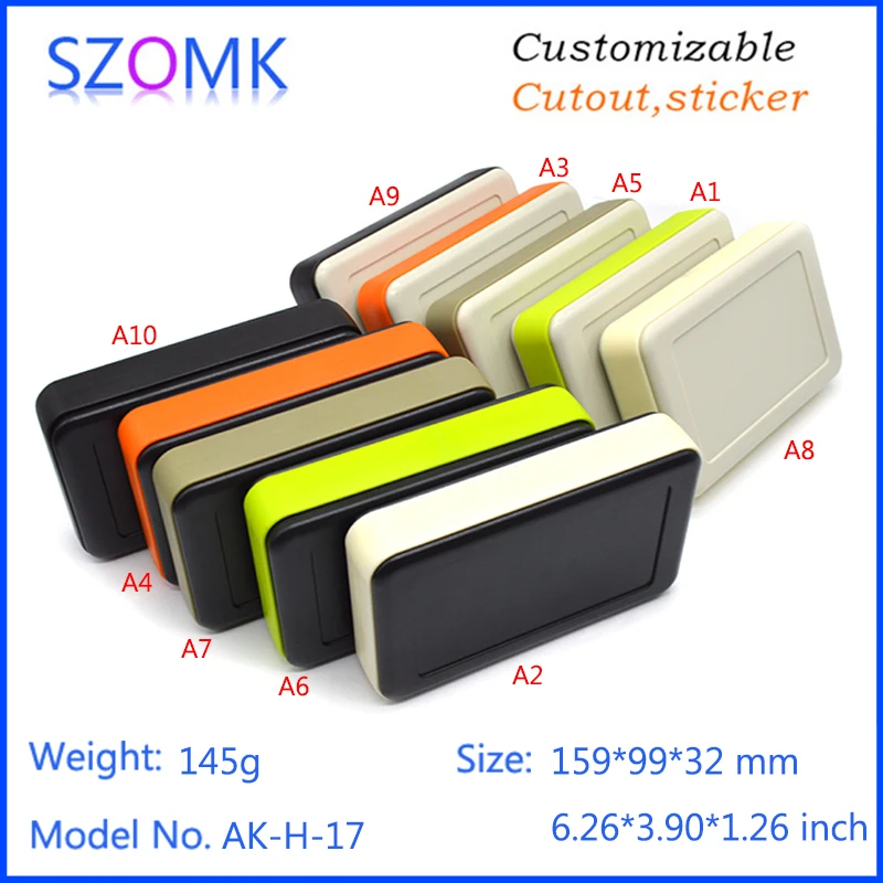 

10 pcs/lot 2015 new abs plastic instrument case 159x99x32mm standard handheld enclosures