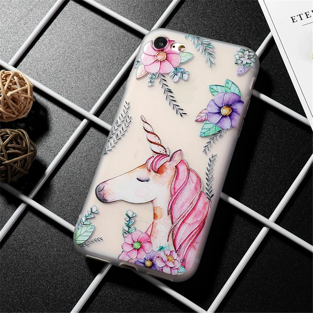 3D Relief Case for Iphone 6s Soft Protective TPU Back Cover for Iphone 5 5S 6s Plus X XS Max XR Phone Silicone Case for Iphone 7 (14)_