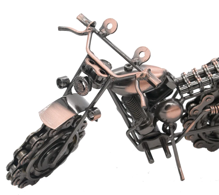 Metal Vintage Motorcycle Figurine