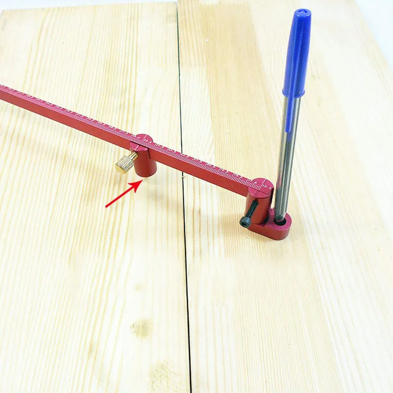 Деревообрабатывающий писец 316,5 мм прямой дуговой кривой двойного назначения писец линейка Калибр алюминиевый маркировочный инструмент деревообрабатывающий инструмент