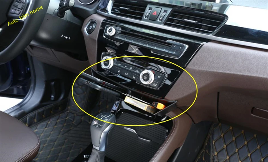 Lapetus Front Middle Control Storage Container Box Molding Garnish Cover Trim Fit For BMW X1 F48 ...