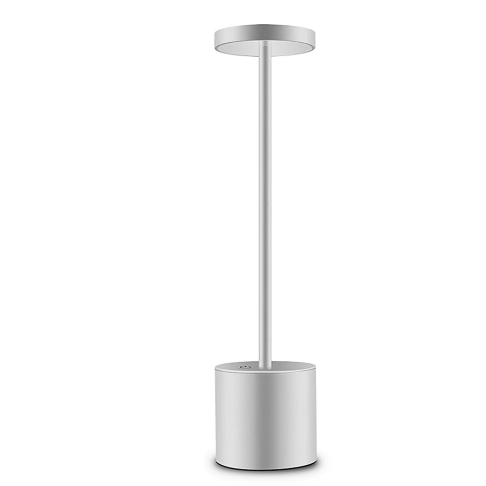 

Simple Led Aluminum Alloy USB Rechargeable Desk Lamp Bedside Energy Saving Eye Protection Unique Night Reading Adjustable Light
