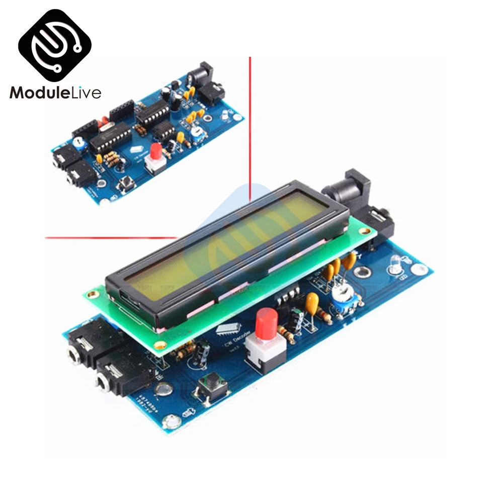 1 шт. радиоприемник Эфирное CW декодер код Морзе считыватель Азбука Морзе переводчик радиоприемник аксессуар DC7-12V/500 мА