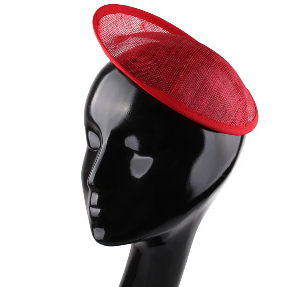 

Hair Accessories DIY Fascinator Party Retro Style Cocktail Soft Wedding Handmade Round Shape Stage Base Hat Lightweight Yarn