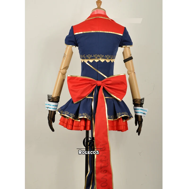 ROLECOS аниме Love Live Nico Yazawa Костюм для костюмированной вечеринки платье Голубое
