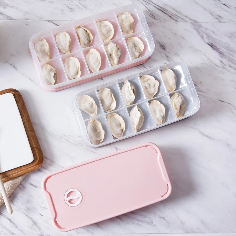

Plastic Dumpling Box Household Storage Box Refrigerator Frozen Dumplings