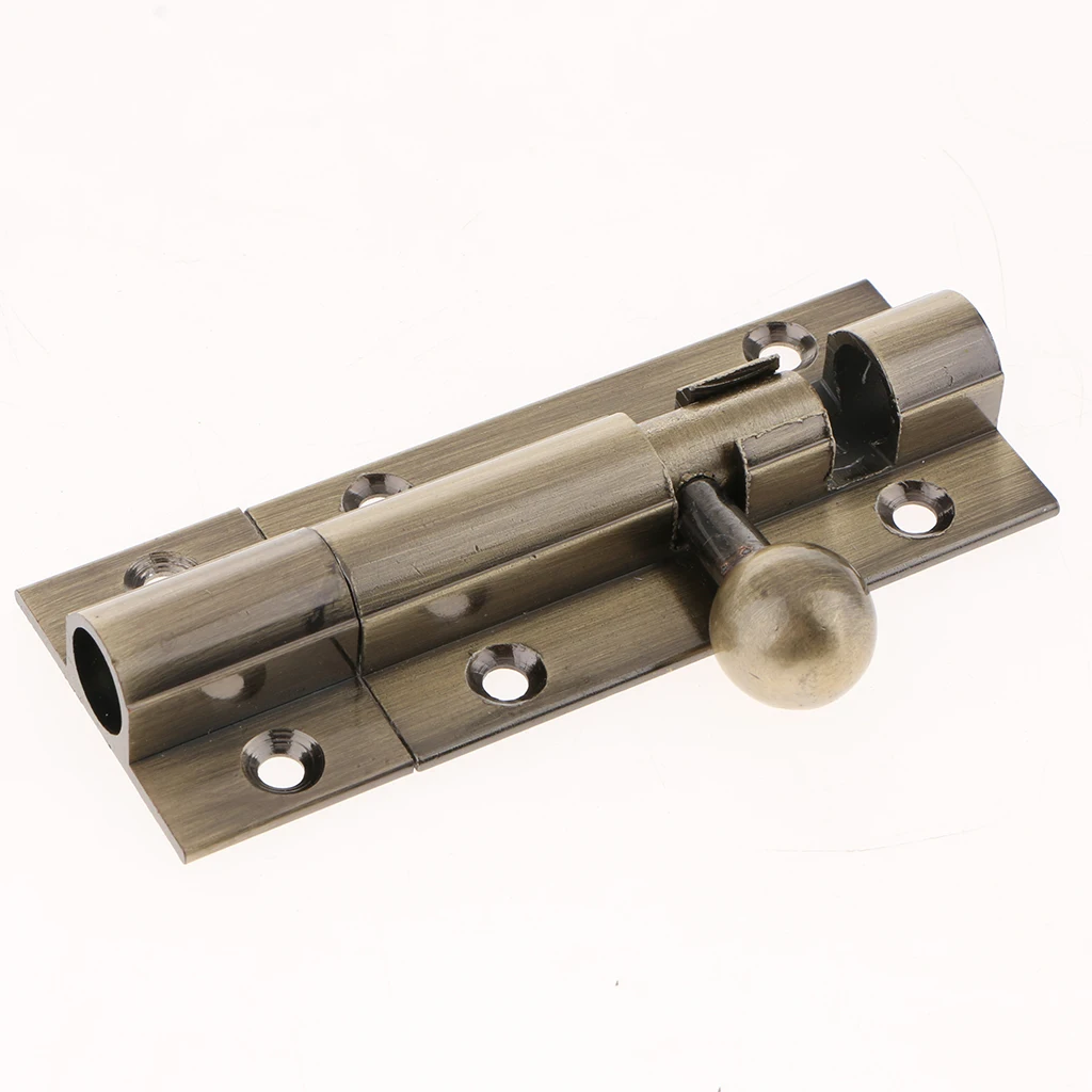 Vintage Style Metal Door Slide Latch Lock Bolt Latch Barrel for Home Door Gate Security