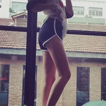 Горячие сексуальные женские для фитнеса спортивные шорты с эластичной талией для бега в спортзале Йога дышащие хлопковые короткие брюки MCK99