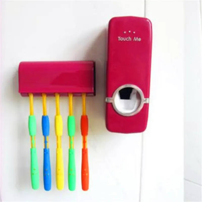 Аксессуары для ванной комнаты Набор Автоматический Диспенсер зубной пасты, для зубной щетки держатель Ванная комната настенное крепление стойки инструменты