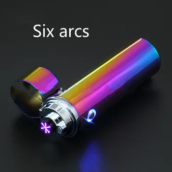 

Newest Design 6 Arc Lighter More Powerful USB Rechargeable Electric Plasma Pulse Lighters for Smoke Cigarettes Tobacco Pipe