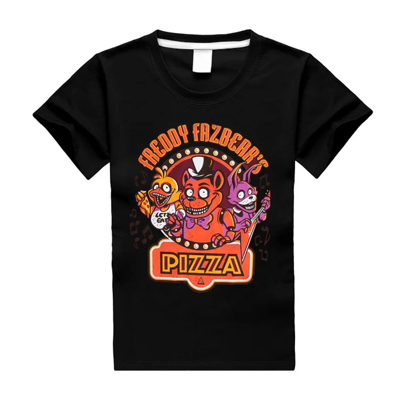 

Five Nights at Freddys Items FNAF Boys Clothes 3D Pizza Shirt Five Nights at Freddy's Boys T-shirt Cotton Kid Cartoon Shirt DC19
