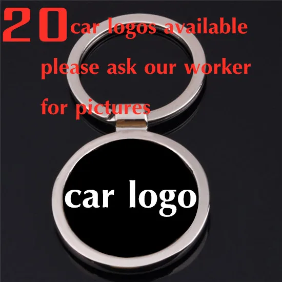 

P-V 3D Metal Car Logo Keychain For PEUGEOT RENAULT SUZUKI TOYOTA VOLVO VOLKSWAGEN CNYOWO