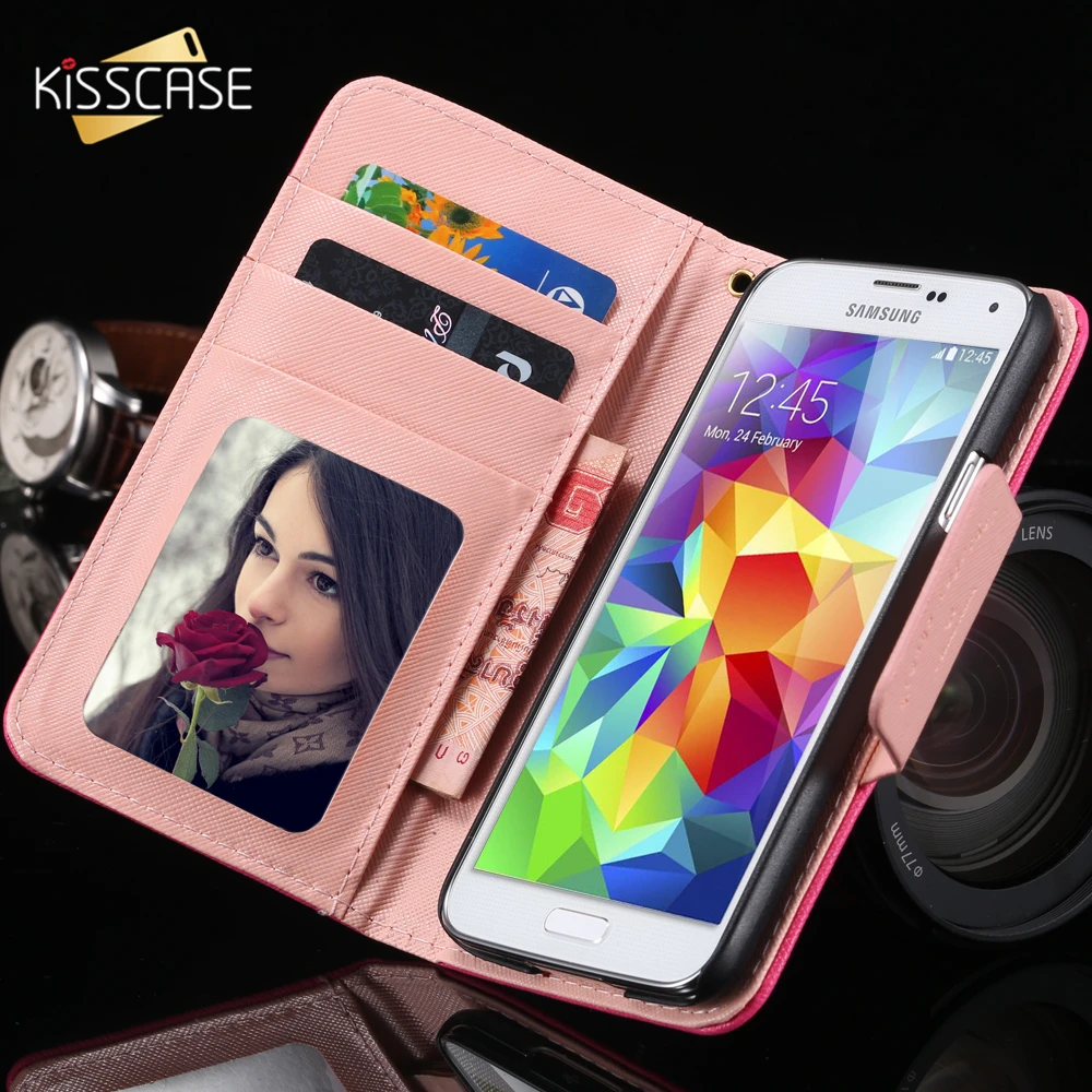 

KISSCASE Luxury Retro Leather Phone Case For iPhone 6 6S Plus Cases Bird Pattern Lanyard Phone Cover For iPhone 5 5S SE Capinhas