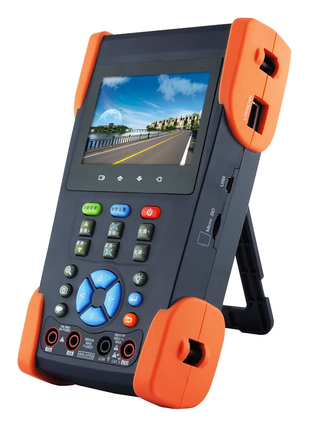 3.5 inch CVI tester CCTV tester monitor analog HD CVI IP camera testing onvif 1080p PTZ control POE test 12V output