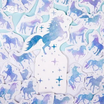 

100 Pcs/pack Cute Unicorn Decorating Stickers Self Stick Labels Paper Diary Stickers Kawaii Stationery