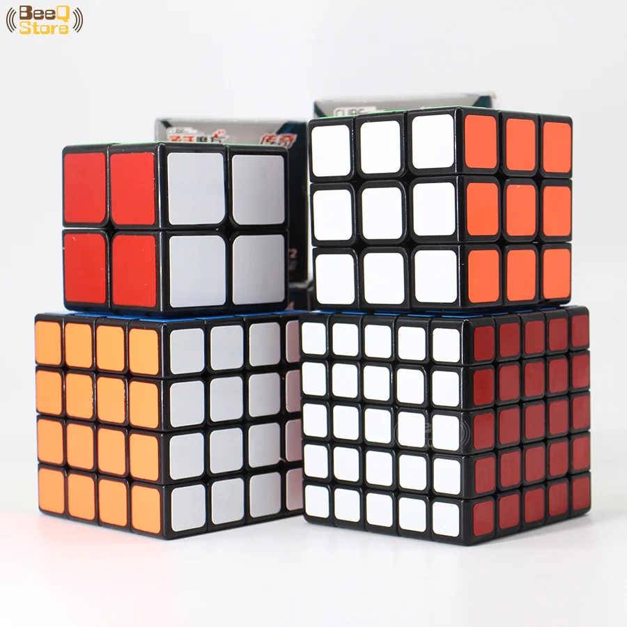 Shengshou ledgen 2x2/oneplus 3/OnePlus x 3 4x4 5x5 Magic Cube 2x2x2, 3x3x3, 4x4x4, 5x5x5, Скорость куб, головоломка, куб Волшебные magico черная игрушка для детей