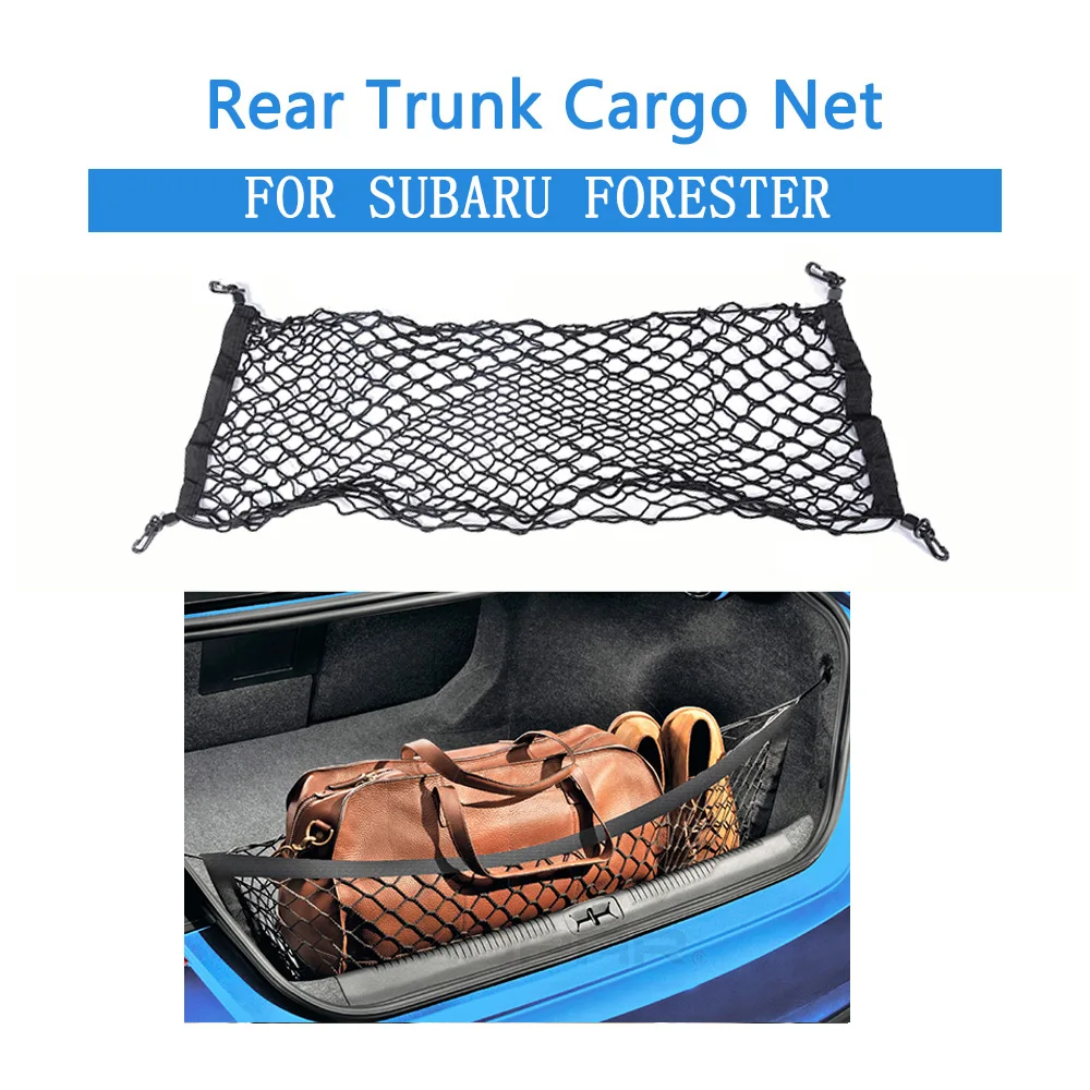 For Subaru Forester Rear Trunk Boot Cargo Net Mesh Storage Organizer Pocket Car Receive Arrange