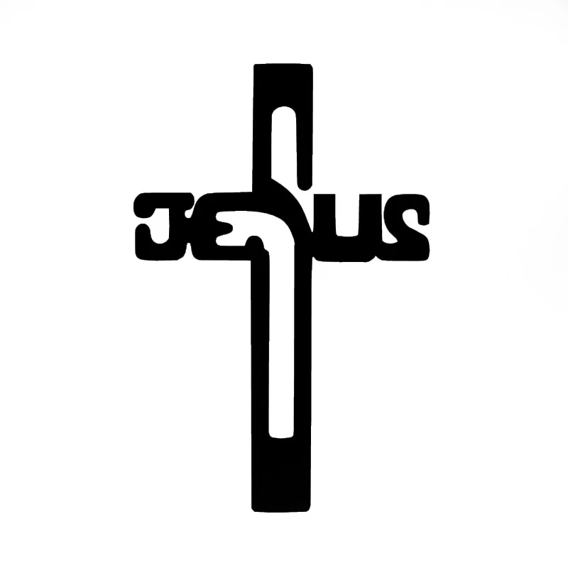 

Jesus Religious Symbol The Cross Believer Car Sticker Motorhome Window Motorcycles Car Styling Waterproof Vinyl Decal 10 Colors