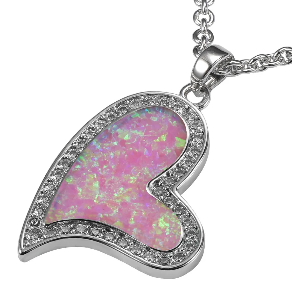 Pink Fire Opal 925 Sterling Silver Pendant P179-in Pendants from