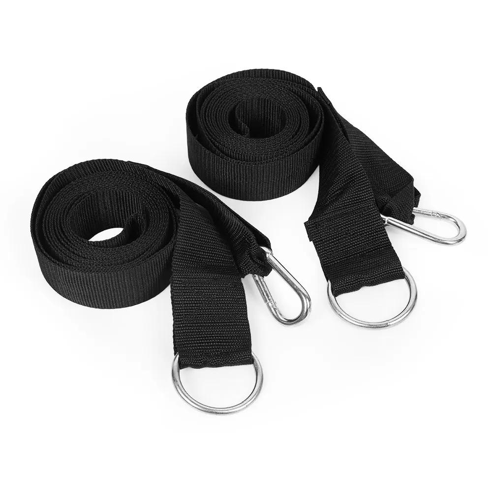 2Pcs Outdoor Camping Hiking Hammock Hanging Belt Hammock Strap Rope