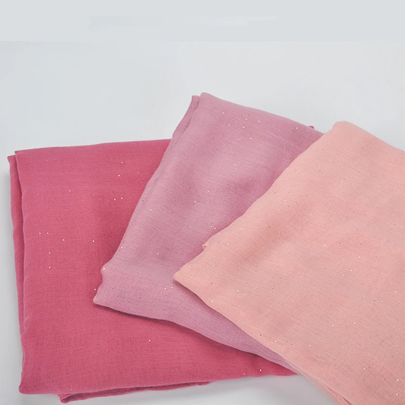 

Fashion Women Plain Hijab Viscose Cotton Headscarf Shawl Glitter Scarf Muslim Head Wrap Hijab Scarves