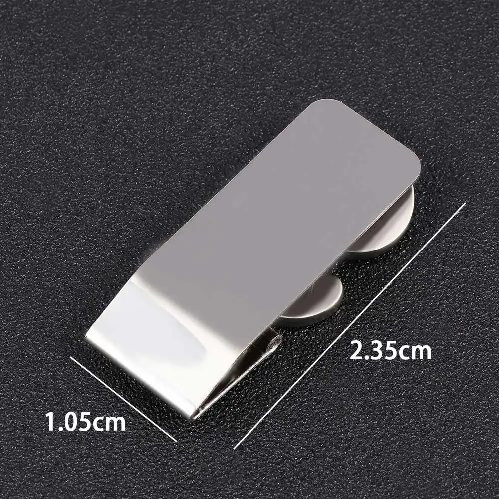 1Pc Stainless Steel Metal Money Clip Dollar Design Fashion Simple Silver Dollar Cash Clamp Holder Wallet For Men Women 4
