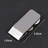 1Pc Stainless Steel Metal Money Clip Dollar Design Fashion Simple Silver Dollar Cash Clamp Holder Wallet For Men Women 4